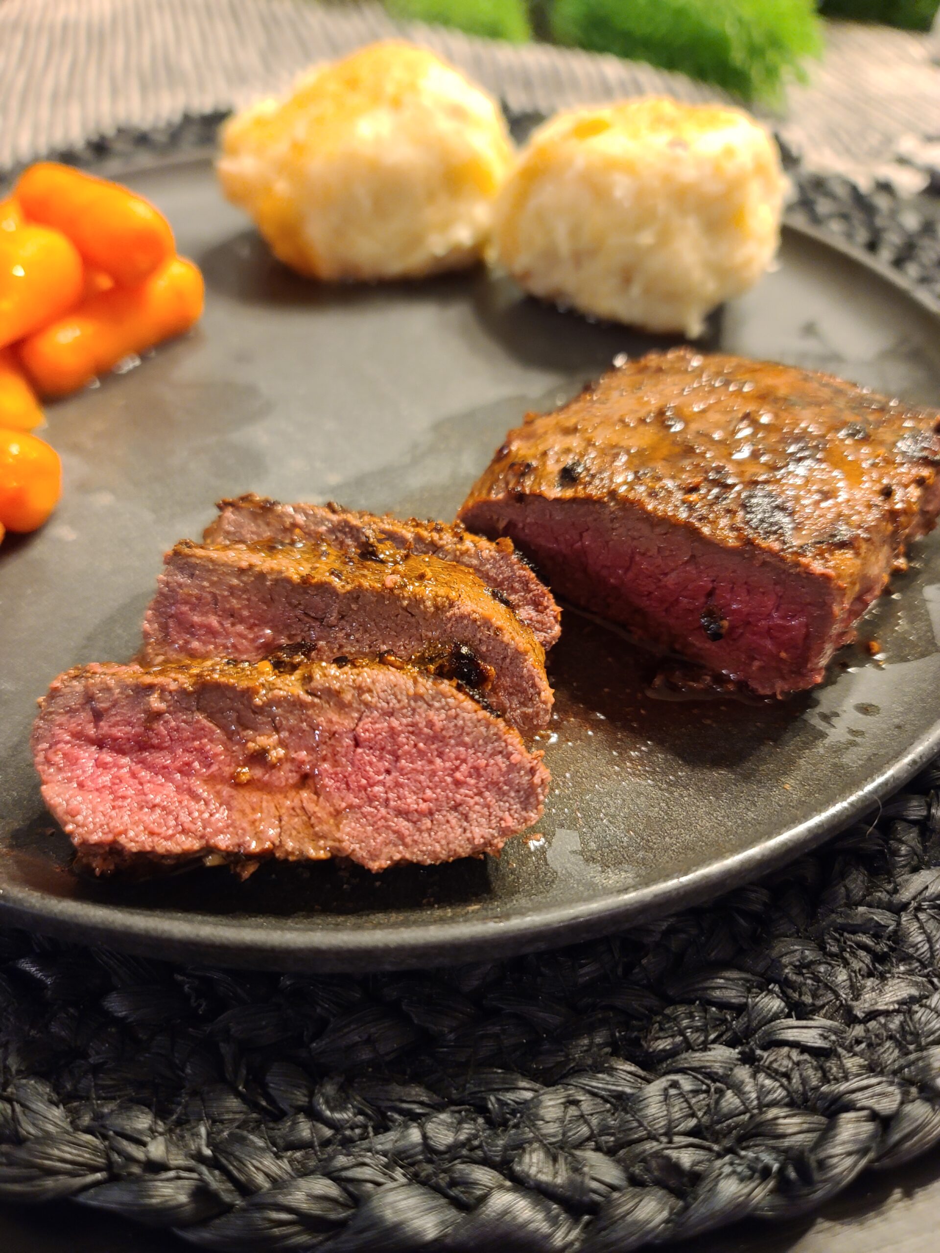 Marinated Elk with Potato Dumplings